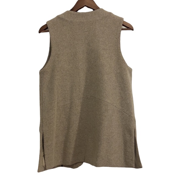 Anthropologie Elevenses Wool Blend Tan Sweater Vest Size Small - Picture 2 of 10